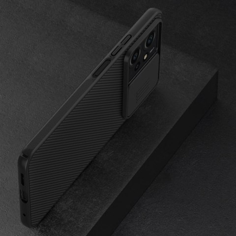 Pancerne etui Xiaomi Redmi Note 12 z osłoną na aparat Nillkin CamShield Case - czarne Pancerne etui Xiaomi Redmi Note 12 z osłoną na aparat Nillkin CamShield Case - czarne