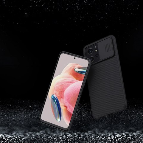 Pancerne etui Xiaomi Redmi Note 12 z osłoną na aparat Nillkin CamShield Case - czarne Pancerne etui Xiaomi Redmi Note 12 z osłoną na aparat Nillkin CamShield Case - czarne