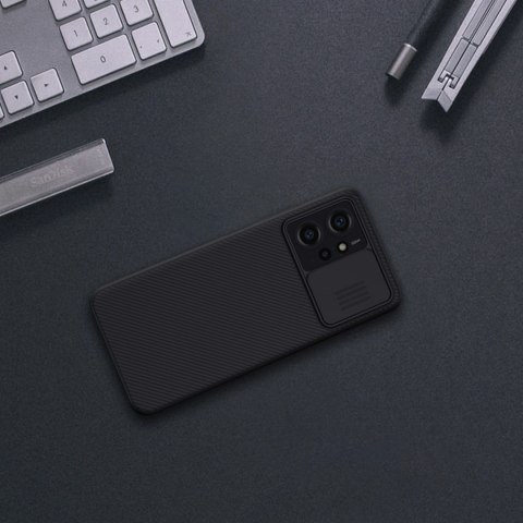 Pancerne etui Xiaomi Redmi Note 12 z osłoną na aparat Nillkin CamShield Case - czarne Pancerne etui Xiaomi Redmi Note 12 z osłoną na aparat Nillkin CamShield Case - czarne