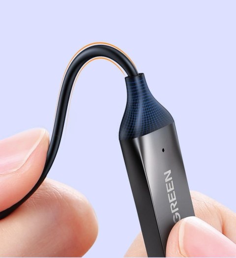 Ugreen odbiornik dźwięku Bluetooth 5.3 kabel USB adapter audio AUX jack czarny (70601 CM309) Ugreen odbiornik dźwięku Bluetooth 5.3 kabel USB adapter audio AUX jack czarny (70601 CM309)
