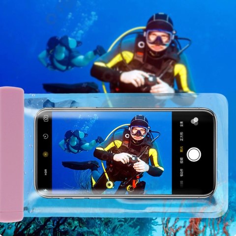 Wodoodporne etui na telefon 8,5" na basen, plażę czarny Wodoodporne etui na telefon 8,5" na basen, plażę czarny