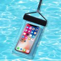 Wodoodporne etui na telefon 8,5" na basen, plażę czarny