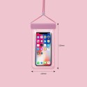 Wodoodporne etui na telefon 8,5" na basen, plażę czarny