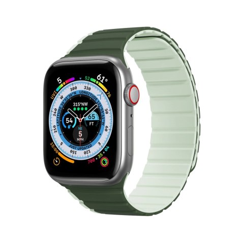 Magnetyczny pasek Apple Watch SE, 9, 8, 7, 6, 5, 4, 3, 2, 1 (41, 40, 38 mm) Dux Ducis Strap (LD Version) - zielony Magnetyczny pasek Apple Watch SE, 9, 8, 7, 6, 5, 4, 3, 2, 1 (41, 40, 38 mm) Dux Ducis Strap (LD Version) - zielony