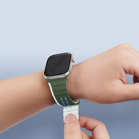 Magnetyczny pasek Apple Watch SE, 9, 8, 7, 6, 5, 4, 3, 2, 1 (41, 40, 38 mm) Dux Ducis Strap (LD Version) - zielony Magnetyczny pasek Apple Watch SE, 9, 8, 7, 6, 5, 4, 3, 2, 1 (41, 40, 38 mm) Dux Ducis Strap (LD Version) - zielony