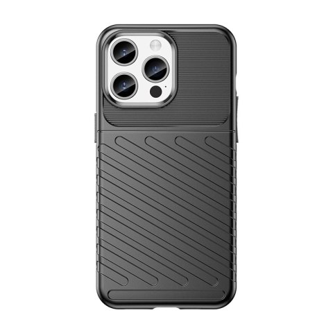 Pancerne etui iPhone 15 Pro Max Thunder Case - czarne Pancerne etui iPhone 15 Pro Max Thunder Case - czarne