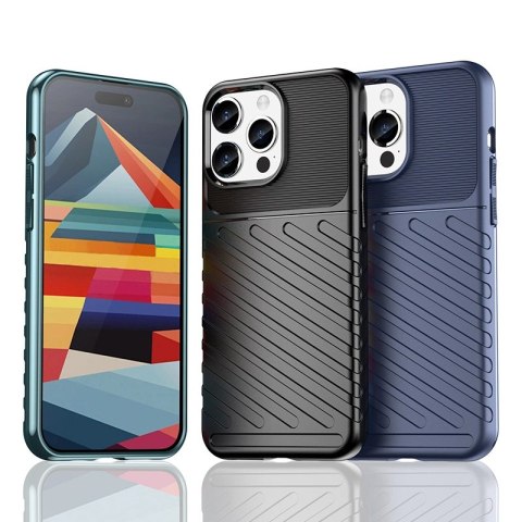 Pancerne etui iPhone 15 Pro Max Thunder Case - czarne Pancerne etui iPhone 15 Pro Max Thunder Case - czarne