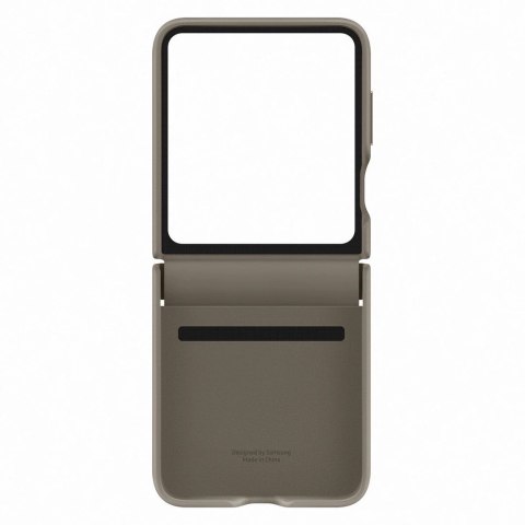 Etui z ekoskóry do Samsung Galaxy Z Flip 5 - brązowe Etui z ekoskóry do Samsung Galaxy Z Flip 5 - brązowe