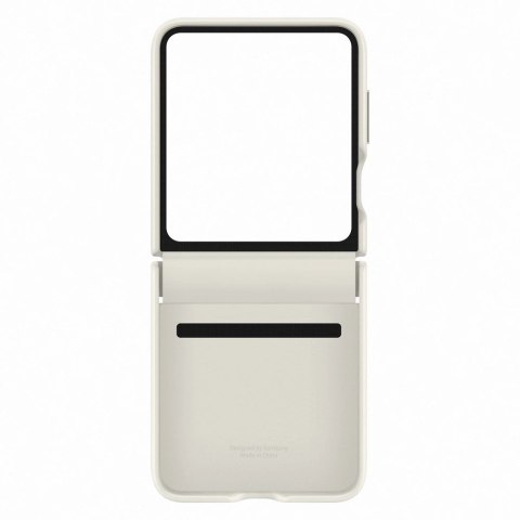 Etui z ekoskóry do Samsung Galaxy Z Flip 5 - kremowe Etui z ekoskóry do Samsung Galaxy Z Flip 5 - kremowe