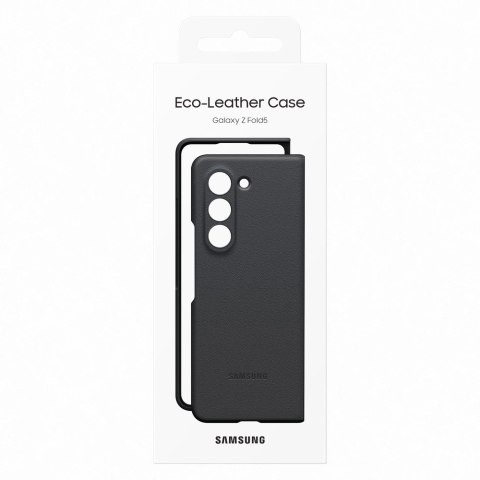 Etui z ekoskóry do Samsung Galaxy Z Fold 5 - czarne Etui z ekoskóry do Samsung Galaxy Z Fold 5 - czarne