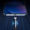 Kabel USB-A - Lightning Wozinsky WUALC1 z wyświetlaczem LED 2.4A 1m - czarny Kabel USB-A - Lightning Wozinsky WUALC1 z wyświetlaczem LED 2.4A 1m - czarny