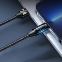 Kabel USB-A - Lightning Wozinsky WUALC1 z wyświetlaczem LED 2.4A 1m - czarny Kabel USB-A - Lightning Wozinsky WUALC1 z wyświetlaczem LED 2.4A 1m - czarny
