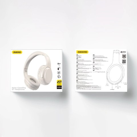 Słuchawki Dudao X22Pro nauszne bezprzewodowe Bluetooth 5.3 - białe Słuchawki Dudao X22Pro nauszne bezprzewodowe Bluetooth 5.3 - białe
