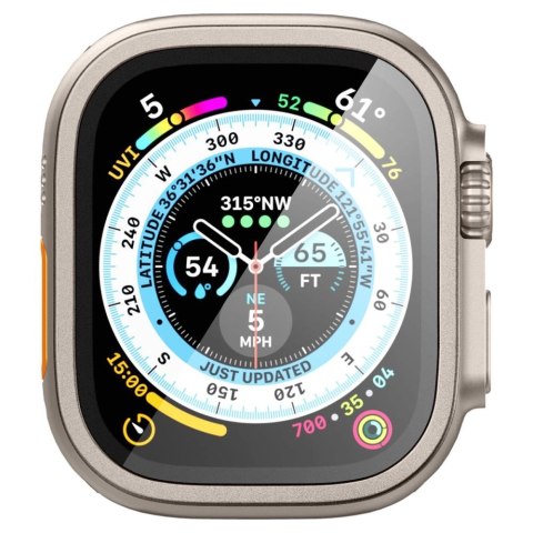 Szkło hartowane Spigen Glas.tR Slim Pro na Apple Watch Ultra (49 mm) - beżowe Szkło hartowane Spigen Glas.tR Slim Pro na Apple Watch Ultra (49 mm) - beżowe
