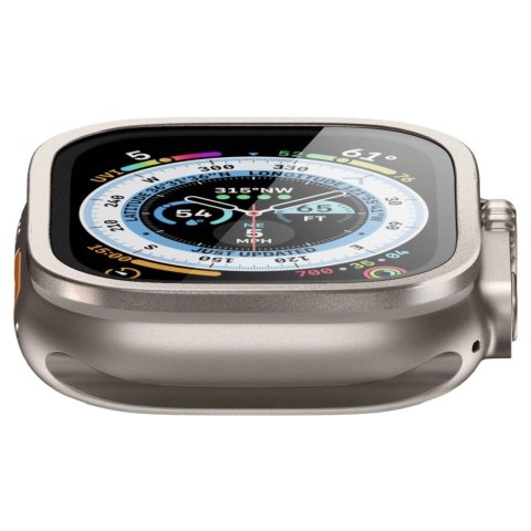 Szkło hartowane Spigen Glas.tR Slim Pro na Apple Watch Ultra (49 mm) - beżowe Szkło hartowane Spigen Glas.tR Slim Pro na Apple Watch Ultra (49 mm) - beżowe
