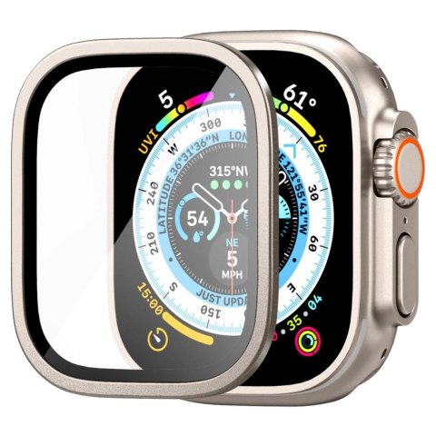 Szkło hartowane Spigen Glas.tR Slim Pro na Apple Watch Ultra (49 mm) - beżowe Szkło hartowane Spigen Glas.tR Slim Pro na Apple Watch Ultra (49 mm) - beżowe