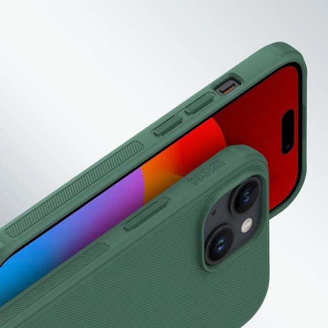 Wzmocnione etui do iPhone 15 Plus Nillkin Super Frosted Shield Pro - niebieskie Wzmocnione etui do iPhone 15 Plus Nillkin Super Frosted Shield Pro - niebieskie