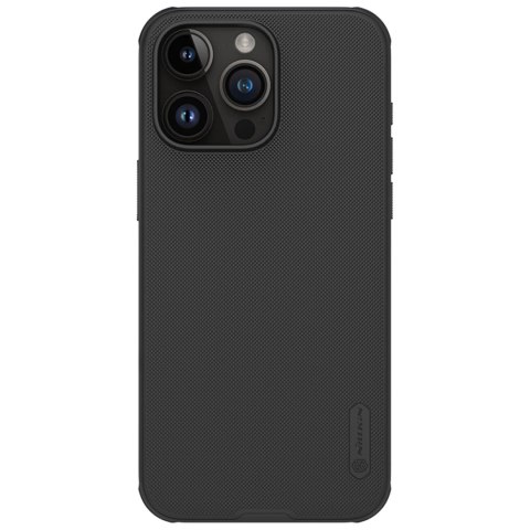 Wzmocnione etui do iPhone 15 Pro Max Nillkin Super Frosted Shield Pro - czarne Wzmocnione etui do iPhone 15 Pro Max Nillkin Super Frosted Shield Pro - czarne