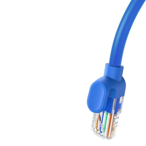 Kabel Ethernet Baseus High Speed Cat 6 RJ-45 1000Mb/s 0.5m okrągły - niebieski Kabel Ethernet Baseus High Speed Cat 6 RJ-45 1000Mb/s 0.5m okrągły - niebieski