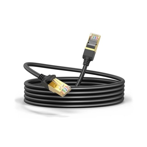 Kabel sieciowy Ugreen NW107 RJ45/Cat 7 F/FTP 15m - czarny Kabel sieciowy Ugreen NW107 RJ45/Cat 7 F/FTP 15m - czarny