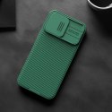 Pancerne etui Nillkin CamShield Pro Magnetic Case do iPhone 15 Pro Max z osłoną na aparat - zielone Pancerne etui Nillkin CamShield Pro Magnetic Case do iPhone 15 Pro Max z osłoną na aparat - zielone