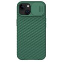 Pancerne etui Nillkin CamShield Pro Magnetic Case do iPhone 15 z osłoną na aparat - zielony Pancerne etui Nillkin CamShield Pro Magnetic Case do iPhone 15 z osłoną na aparat - zielony