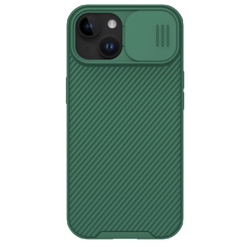 Pancerne etui Nillkin CamShield Pro Magnetic Case do iPhone 15 z osłoną na aparat - zielony Pancerne etui Nillkin CamShield Pro Magnetic Case do iPhone 15 z osłoną na aparat - zielony