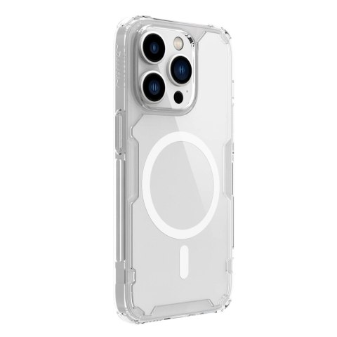 Pancerne etui z MagSafe Nillkin Nature Pro Magnetic do iPhone 15 Pro - białe Pancerne etui z MagSafe Nillkin Nature Pro Magnetic do iPhone 15 Pro - białe