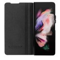 Skórzane etui z klapką i osłoną aparatu do Samsung Galaxy Z Fold 5 Nillkin Qin Leather Pro - czarne Skórzane etui z klapką i osłoną aparatu do Samsung Galaxy Z Fold 5 Nillkin Qin Leather Pro - czarne