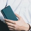 Skórzane etui z klapką i osłoną aparatu do Samsung Galaxy Z Fold 5 Nillkin Qin Leather Pro - czarne Skórzane etui z klapką i osłoną aparatu do Samsung Galaxy Z Fold 5 Nillkin Qin Leather Pro - czarne