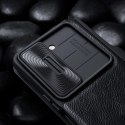 Skórzane etui z klapką i osłoną aparatu do Samsung Galaxy Z Fold 5 Nillkin Qin Leather Pro - czarne Skórzane etui z klapką i osłoną aparatu do Samsung Galaxy Z Fold 5 Nillkin Qin Leather Pro - czarne