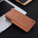 Skórzane etui z klapką i osłoną aparatu do Samsung Galaxy Z Fold 5 Nillkin Qin Leather Pro - czarne Skórzane etui z klapką i osłoną aparatu do Samsung Galaxy Z Fold 5 Nillkin Qin Leather Pro - czarne