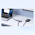 Wielofunkcyjny HUB 5w1 USB-C - HDMI 1.4 / 3 x USB-A / USB-C PD 100W Ugreen CM511 - szary Wielofunkcyjny HUB 5w1 USB-C - HDMI 1.4 / 3 x USB-A / USB-C PD 100W Ugreen CM511 - szary