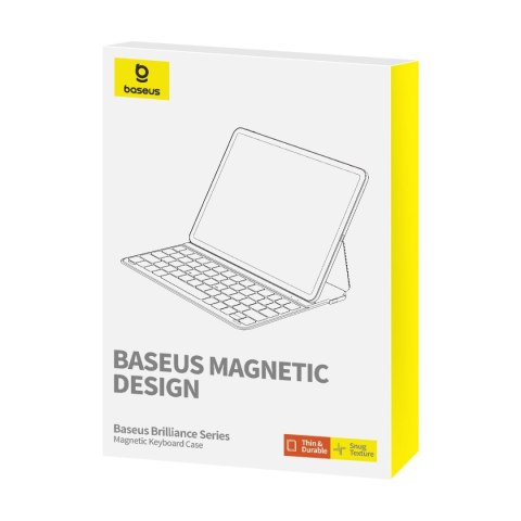 Etui z klawiaturą Baseus Brilliance Series na iPad 10.2'' (2019/2020/2021) + kabel USB-C - czarne Etui z klawiaturą Baseus Brilliance Series na iPad 10.2'' (2019/2020/2021) + kabel USB-C - czarne