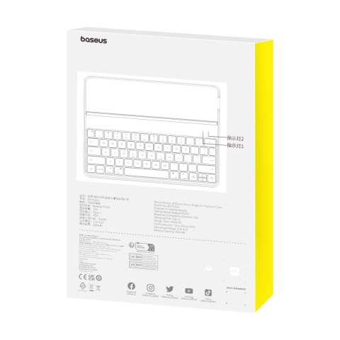 Etui z klawiaturą Baseus Brilliance Series na iPad 10.2'' (2019/2020/2021) + kabel USB-C - czarne Etui z klawiaturą Baseus Brilliance Series na iPad 10.2'' (2019/2020/2021) + kabel USB-C - czarne
