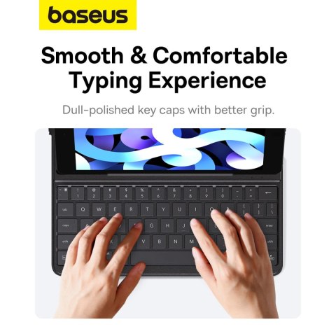 Etui z klawiaturą Baseus Brilliance Series na iPad 10.2'' (2019/2020/2021) + kabel USB-C - czarne Etui z klawiaturą Baseus Brilliance Series na iPad 10.2'' (2019/2020/2021) + kabel USB-C - czarne