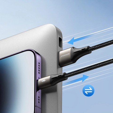 Kabel Joyroom Light-Speed Series S-A25 USB-A / USB-C 100W 1.2m - czarny Kabel Joyroom Light-Speed Series S-A25 USB-A / USB-C 100W 1.2m - czarny