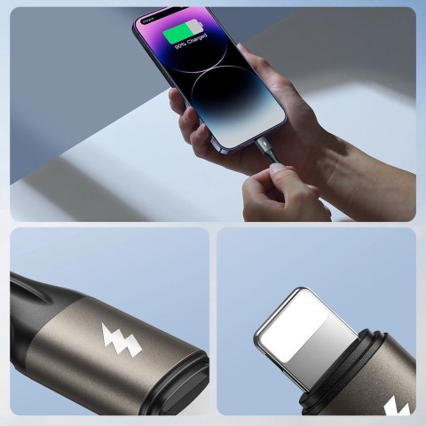 Kabel Joyroom Light-Speed Series S-A25 USB-A / USB-C 100W 1.2m - czarny Kabel Joyroom Light-Speed Series S-A25 USB-A / USB-C 100W 1.2m - czarny