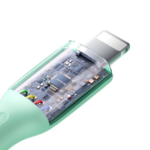 Kabel Joyroom Multi-Color Series S-A34 USB-A / Lightning 3A 1m - zielony Kabel Joyroom Multi-Color Series S-A34 USB-A / Lightning 3A 1m - zielony