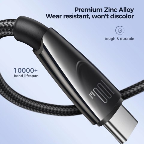 Kabel Joyroom Pioneer Series SA31-AC6 USB-A / USB-C 100W 1.2m - czarny Kabel Joyroom Pioneer Series SA31-AC6 USB-A / USB-C 100W 1.2m - czarny