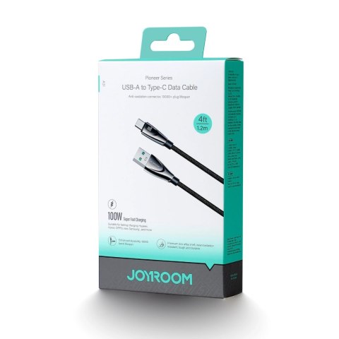 Kabel Joyroom Pioneer Series SA31-AC6 USB-A / USB-C 100W 1.2m - czarny Kabel Joyroom Pioneer Series SA31-AC6 USB-A / USB-C 100W 1.2m - czarny