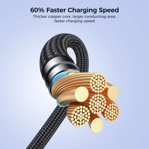 Kabel Joyroom Pioneer Series SA31-AC6 USB-A / USB-C 100W 1.2m - czarny Kabel Joyroom Pioneer Series SA31-AC6 USB-A / USB-C 100W 1.2m - czarny