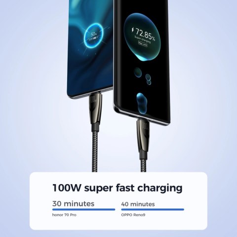 Kabel Joyroom Pioneer Series SA31-AC6 USB-A / USB-C 100W 1.2m - czarny Kabel Joyroom Pioneer Series SA31-AC6 USB-A / USB-C 100W 1.2m - czarny