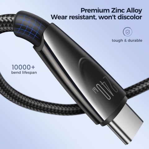 Kabel Joyroom Pioneer Series SA31-CC5 USB-C / USB-C 240W 1.2m - czarny Kabel Joyroom Pioneer Series SA31-CC5 USB-C / USB-C 240W 1.2m - czarny