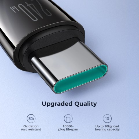 Kabel Joyroom Pioneer Series SA31-CC5 USB-C / USB-C 240W 1.2m - czarny Kabel Joyroom Pioneer Series SA31-CC5 USB-C / USB-C 240W 1.2m - czarny