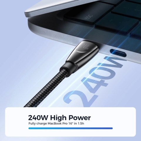 Kabel Joyroom Pioneer Series SA31-CC5 USB-C / USB-C 240W 1.2m - czarny Kabel Joyroom Pioneer Series SA31-CC5 USB-C / USB-C 240W 1.2m - czarny