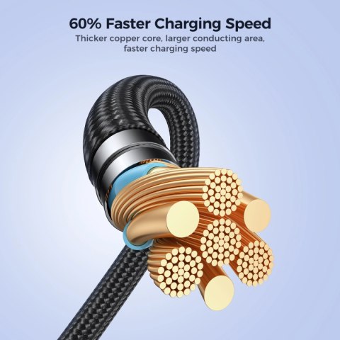 Kabel Joyroom Pioneer Series SA31-CC5 USB-C / USB-C 240W 1.2m - czarny Kabel Joyroom Pioneer Series SA31-CC5 USB-C / USB-C 240W 1.2m - czarny