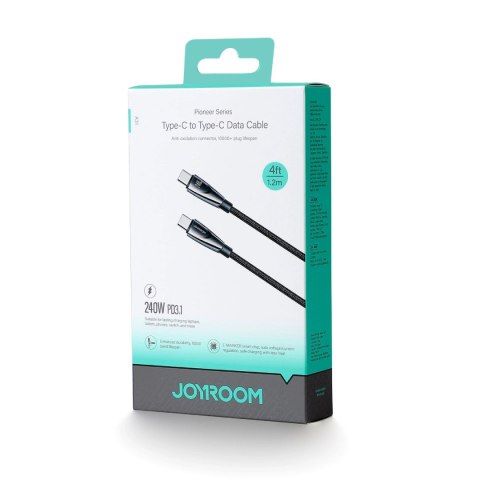 Kabel Joyroom Pioneer Series SA31-CC5 USB-C / USB-C 240W 1.2m - czarny Kabel Joyroom Pioneer Series SA31-CC5 USB-C / USB-C 240W 1.2m - czarny