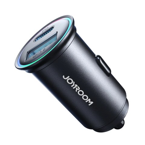 Mini ładowarka Joyroom JR-CCN04 60W USB-A USB-C - czarna Mini ładowarka Joyroom JR-CCN04 60W USB-A USB-C - czarna