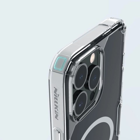 Pancerne etui z MagSafe Nillkin Nature Pro Magnetic do iPhone 15 Pro - białe Pancerne etui z MagSafe Nillkin Nature Pro Magnetic do iPhone 15 Pro - białe